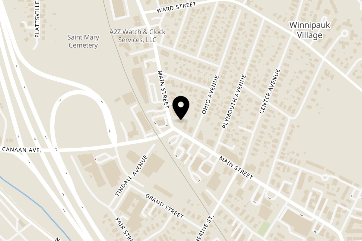 Map showing the location of Classica Pizza on 190 Main St in Norwalk